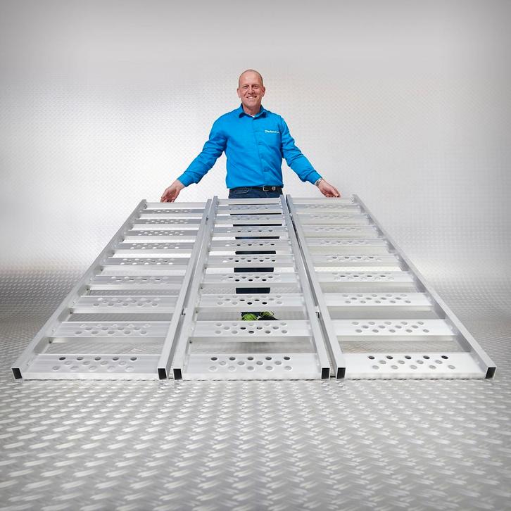 Datona Aluminium oprijplaat inhaakbaar - 195 cm (3 stuks) -, Doe-het-zelf en Verbouw, Overige Doe-het-zelf en Verbouw, Nieuw, Ophalen of Verzenden