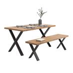 [en.casa] Stalen onderstel Maribo set van 2 X tafelpoot 42x4, Verzenden, Nieuw