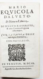 Equicola - Natura d’Amore - 1607