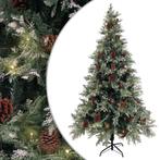 vidaXL Kerstboom met LED en dennenappels 195 cm PVC en PE, Verzenden, Nieuw