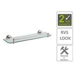 BWS Glazen Planchet Hera 50cm RVS, Ophalen of Verzenden, Nieuw, Bad