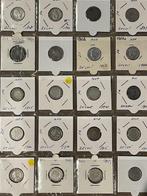 Nederlandse zilveren kwartjes - periode 1849-1925 - 20 stuks, Postzegels en Munten, Verzenden, Koning Willem I, Losse munt, Zilver