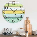 vidaXL Wandklok 60 cm MDF meerkleurig, Huis en Inrichting, Woonaccessoires | Klokken, Verzenden, Nieuw