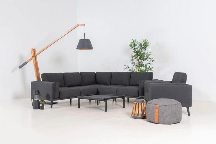 Flow. Doozy hoekbank sooty met loungestoel |, Tuin en Terras, Tuinsets en Loungesets, Ophalen of Verzenden