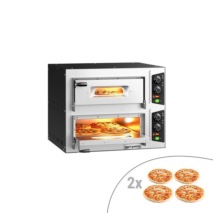 GGM Gastro | Elektrische pizzaoven Compact - (chamottebodem), Tuin en Terras, Pizzaovens, Nieuw, Verzenden