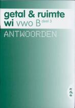 Getal en Ruimte Vwo B deel 3 deel Antwoorden 9789011098954, Zo goed als nieuw