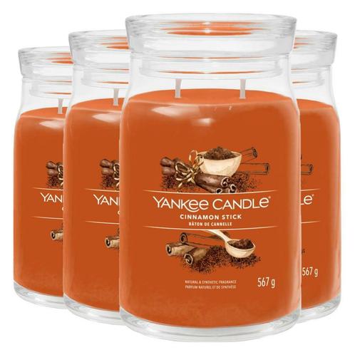 4x Yankee Candle Geurkaars Large Jar Cinnamon Stick 567 gr, Sieraden, Tassen en Uiterlijk, Uiterlijk | Cosmetica en Make-up, Nieuw