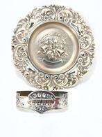 Figuur - Salver and napkin ring - .835 zilver