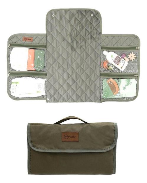 Mordesign Premium Comfy Forest Green Waterproof Luieretui en, Kinderen en Baby's, Luiertassen, Nieuw, Verzenden