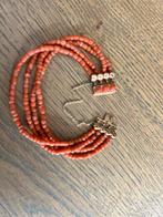 Armband - 14 karaat Geel goud Koraal - Bloedkoraal, Sieraden, Tassen en Uiterlijk, Armbanden, Nieuw