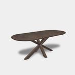 Tafel Plat Ovaal eikenhout  Matrix hout  280x100, Huis en Inrichting, Tafels | Eettafels, Nieuw