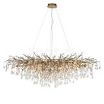 PAUL NEUHAUS Icicle Kroonluchter, messing - 150 cm, Verzenden, Nieuw