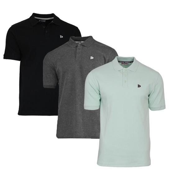 Donnay Donnay Heren - 3-Pack - Polo shirt Noah - Zwart /, Kleding | Heren, Polo's, Nieuw, Verzenden