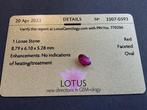 1 pcs Rood Robijn - 2.61 ct - Lotus Gemology - ONBEHANDELD, Sieraden, Tassen en Uiterlijk, Edelstenen, Nieuw