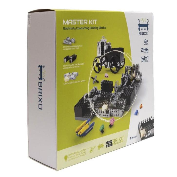 Brixo - elektrische bouw blokken - Genius Master Kit (246, Kinderen en Baby's, Speelgoed | Overig