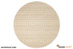 Schaduwdoek waterdicht HDPE driehoek 4x4x4 zandkleur, Tuin en Terras, Nieuw