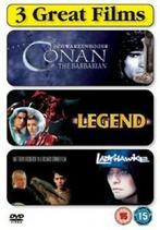 Conan the Barbarian/Legend/Ladyhawke DVD (2007) Alfred, Cd's en Dvd's, Dvd's | Actie, Zo goed als nieuw, Verzenden