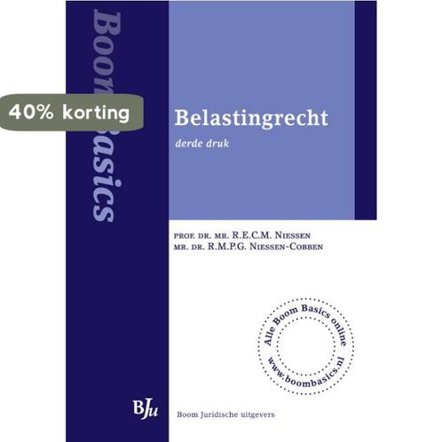 Boom basics - Belastingrecht 9789089747013 R.E.C.M. Niessen, Boeken, Wetenschap, Gelezen, Verzenden