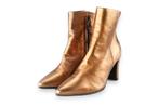 Lina Locchi Enkellaarzen in maat 38 Brons | 10% extra, Overige kleuren, Lina Locchi, Verzenden, Lage of Enkellaarzen