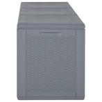 Tuinbox 270 L PP rattan grijs (Schuurtjes-Rekken), Tuin en Terras, Verzenden, Nieuw