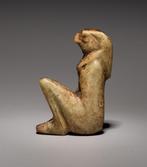 Oud-Egyptisch Faience Mooi ingelegd amulet van de geest