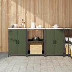 vidaXL Keukenopslag set met plank met opslag met de deur 3, Huis en Inrichting, Keuken | Keukenelementen, Verzenden, Nieuw