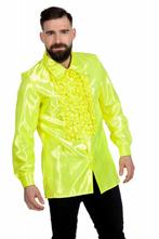Disco Blouse Ruches Lime Groen, Kleding | Heren, Verzenden, Nieuw