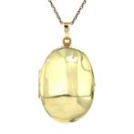 Gouden medaillon 14 karaat, Sieraden, Tassen en Uiterlijk, Kettinghangers, Verzenden, Zo goed als nieuw, Goud, Goud