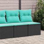 vidaXL 2-delige Loungeset met kussens poly rattan acacia, Verzenden, Nieuw, Rotan, Loungeset