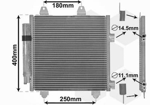 LUCHTCONDENSATOR VOOR CITROEN C1 PM/PN 2005-2012 884500H010, Auto-onderdelen, Airco en Verwarming, Nieuw, Ophalen of Verzenden