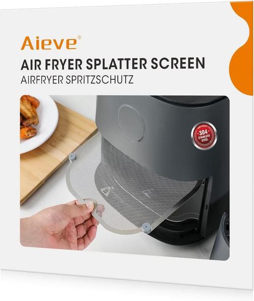 Edelstalen spatscherm AIEVE, geschikt voor airfryers COSO..., Witgoed en Apparatuur, Airfryers, Nieuw, Verzenden