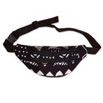 Afrikaanse print heuptasje / Fanny pack - Zwart / witte bogo, Sieraden, Tassen en Uiterlijk, Tassen | Damestassen, Ophalen of Verzenden