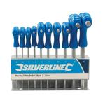 Silverline T-greep zeskantsleutel set - ergonomisch - 2 t..., Doe-het-zelf en Verbouw, Gereedschap | Handgereedschap, Ophalen of Verzenden