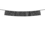 Zwarte Slinger Franje 1,35m, Verzenden, Nieuw