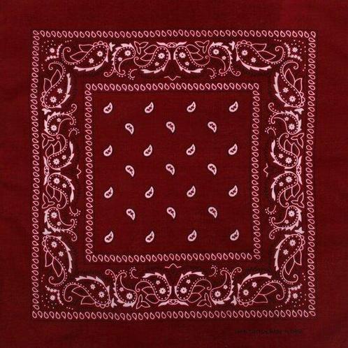 Haarband Bandana Zakdoek Paisley Print Bordeaux Rood, Sieraden, Tassen en Uiterlijk, Uiterlijk | Haarverzorging