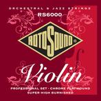 Rotosound RS6000 Vioolsnaren 4/4 chorme flatwound, Verzenden, Nieuw