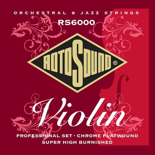 Rotosound RS6000 Vioolsnaren 4/4 chorme flatwound, Muziek en Instrumenten, Instrumenten | Toebehoren, Verzenden