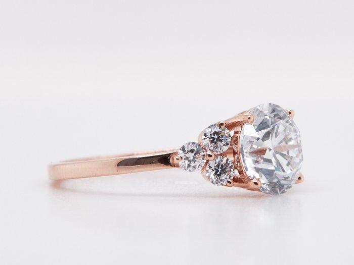 Zonder Minimumprijs - Ring - 14 karaat Roségoud - 2.05ct., Sieraden, Tassen en Uiterlijk, Ringen