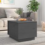 vidaXL Salontafel 40x50x35 cm massief grenenhout grijs, 50 tot 100 cm, Verzenden, Nieuw, 50 tot 100 cm