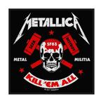 Metallica Metal Militia Patch officiële merchandise, Verzamelen, Nieuw, Ophalen of Verzenden, Kleding