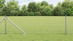 vidaXL Hekpaal Set Set van 2 Gegalvaniseerd Staal 25 x 0,5 m, Verzenden, Nieuw, IJzer