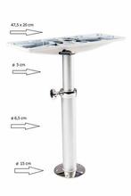 ARC Marine Telescopische tafelpoot 48/70cm, Verzenden, Nieuw