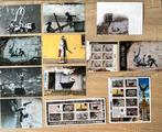 Banksy (1974) - 2 sets van postzegels en ansichtkaarten over, Gelopen