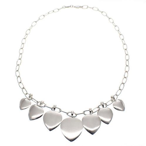 Zilveren hartjes ketting; ESPRIT | 45 cm (zilveren ketting), Sieraden, Tassen en Uiterlijk, Kettingen, Overige kleuren, Gebruikt