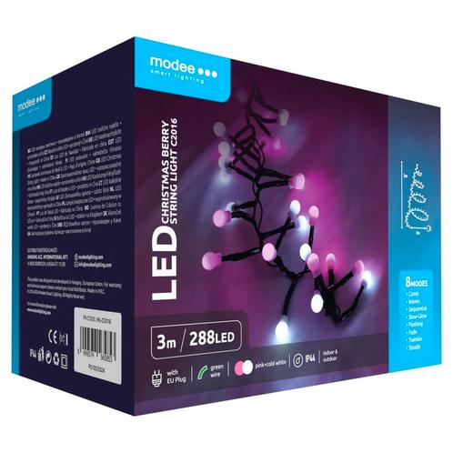 Modee Lichtsnoer Kerst 3 Meter – Buiten en Binnen – 288 LED, Diversen, Kerst, Nieuw, Verzenden