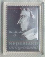 nominaal zilveren aangetekend-zegel 25jaar Marco Borsato, Na 1940, Ophalen of Verzenden, Postfris