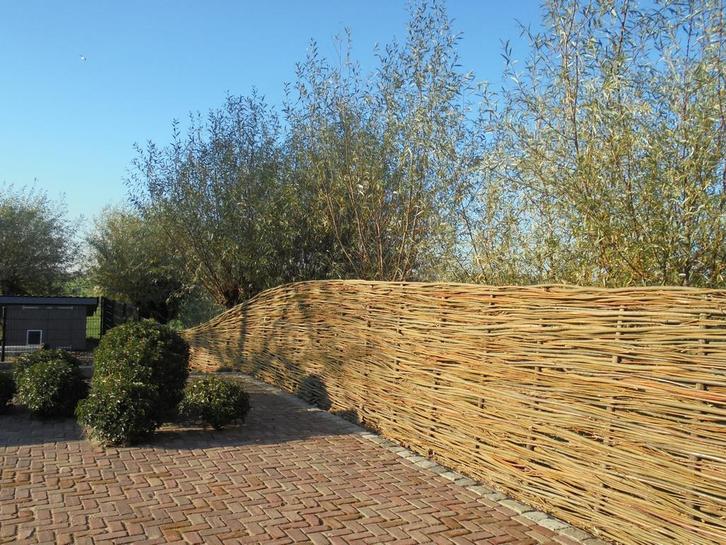 wilgentenen wilgentakken  wilgenscherm vlechthout bleeslatte, Tuin en Terras, Tuinhekken en Hekwerk, Overige typen, Nieuw, Hout