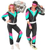 Neon 80S Trainingspak Fout Zwart, Verzenden, Nieuw