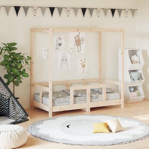 vidaXL Kinderbedframe 70x140 cm massief grenenhout, Kinderen en Baby's, Kinderkamer | Bedden, Nieuw, Verzenden