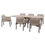 Prado Savanne dining tuinset 240x105xH75 cm 7 delig, Ophalen of Verzenden, Nieuw